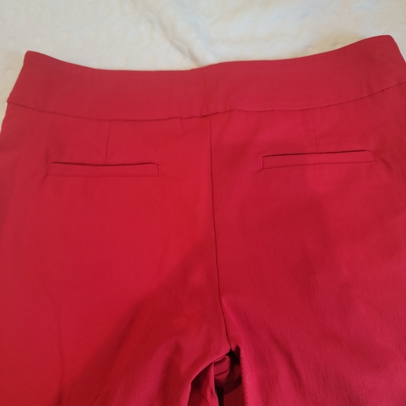 Eric Casual Red Straight Leg Pants~Size Medium~NWT - Picture 8 of 8